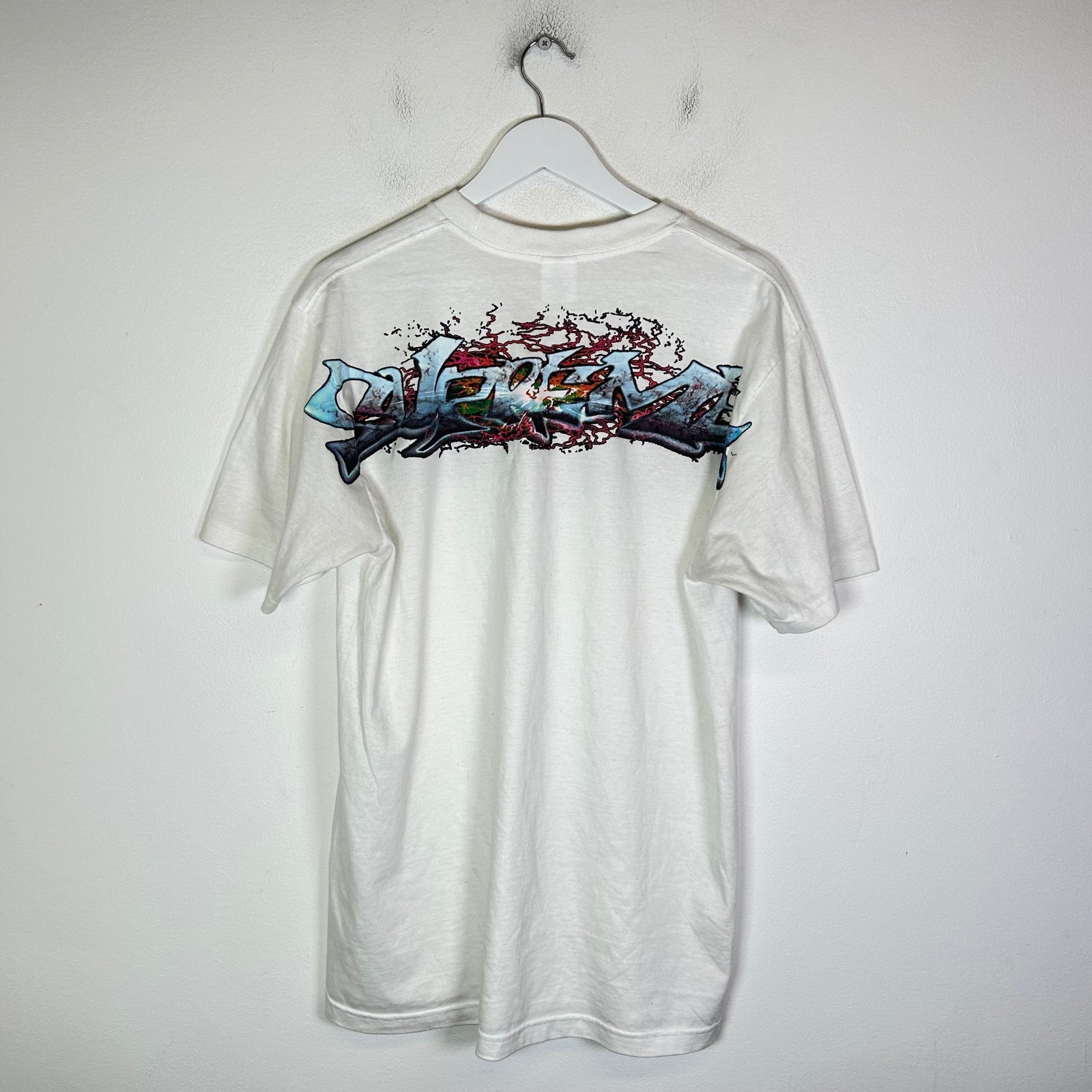 Supreme White Art Dealer Graffiti T-Shirt