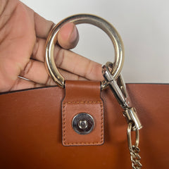 Chloe Faye Leather & Suede Shoulder Bag