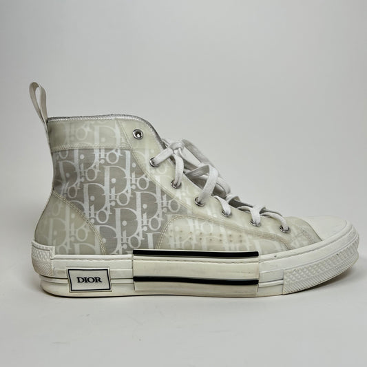 Dior White Monogram B23 Sneakers Size 11