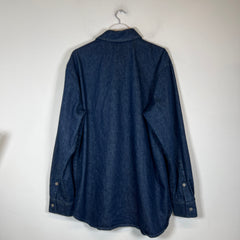 Raf Simons Dark Navy Denim Overshirt Size L