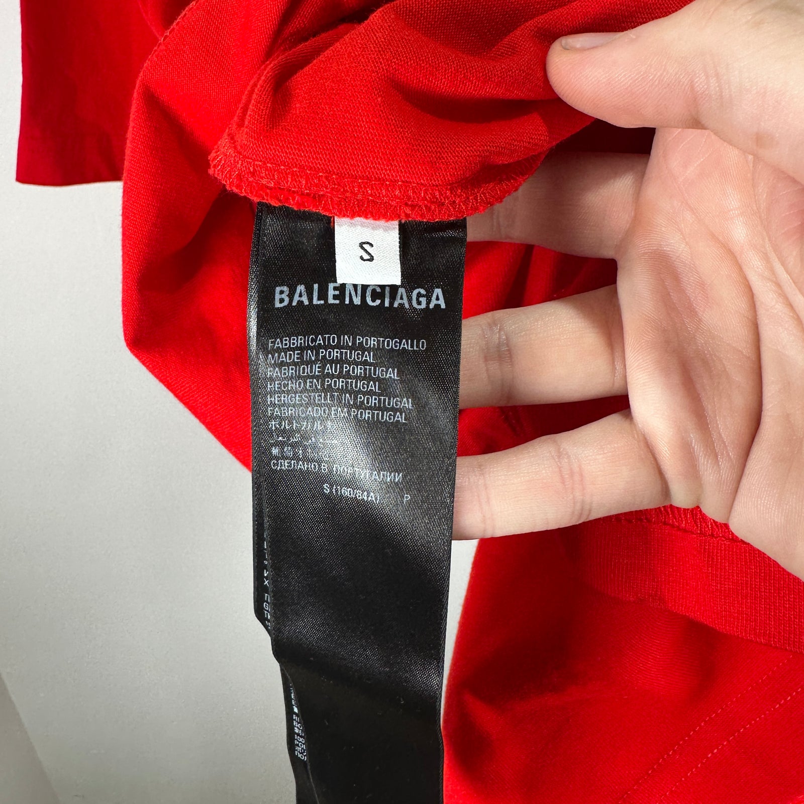 Balenciaga Campaign Red T-Shirts Size S