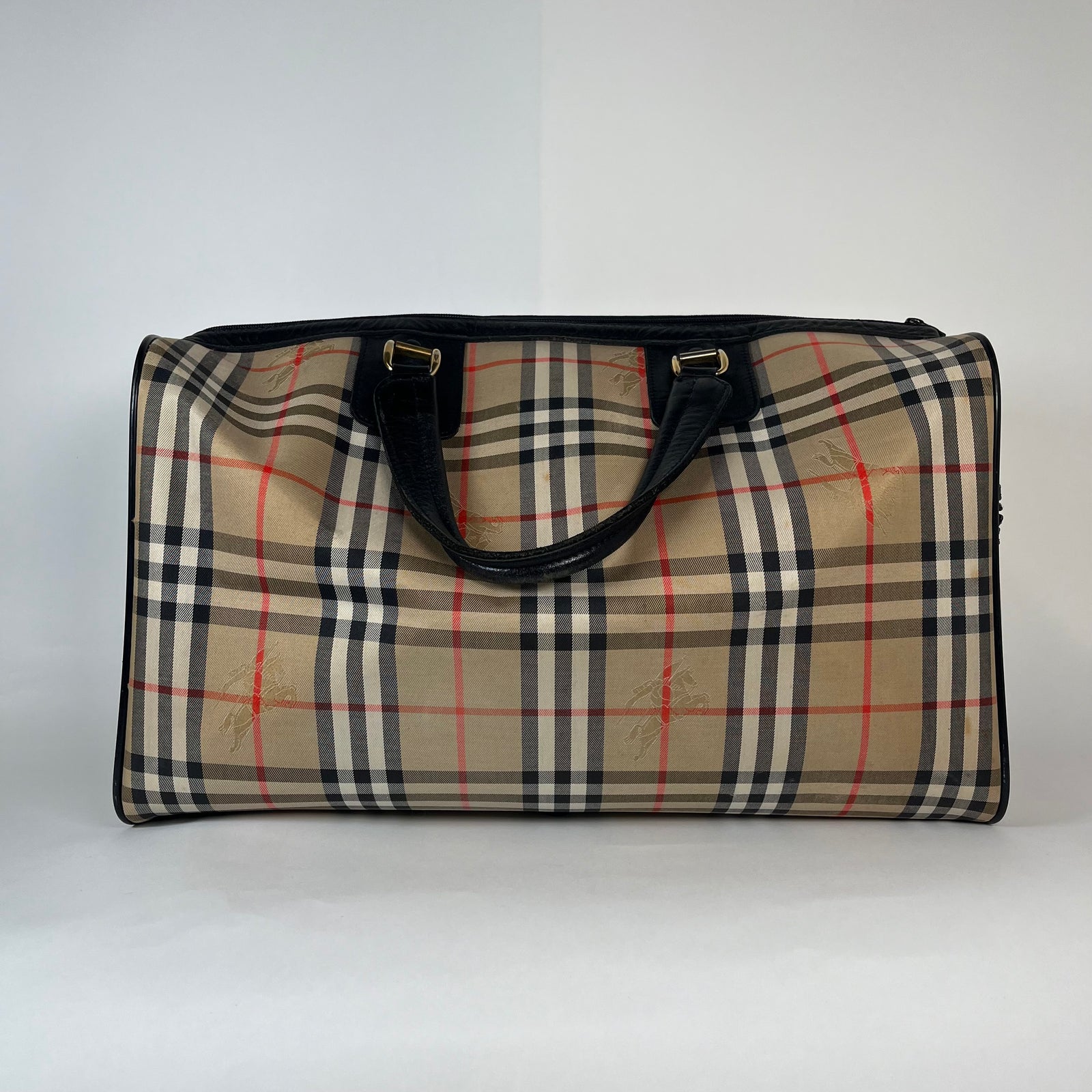 Burberry Prosum Haymarker Canvas Check Weekender