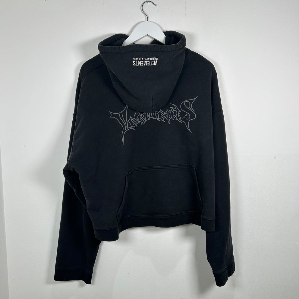 Vetements Reversible Metal Logo Hoodie Size M