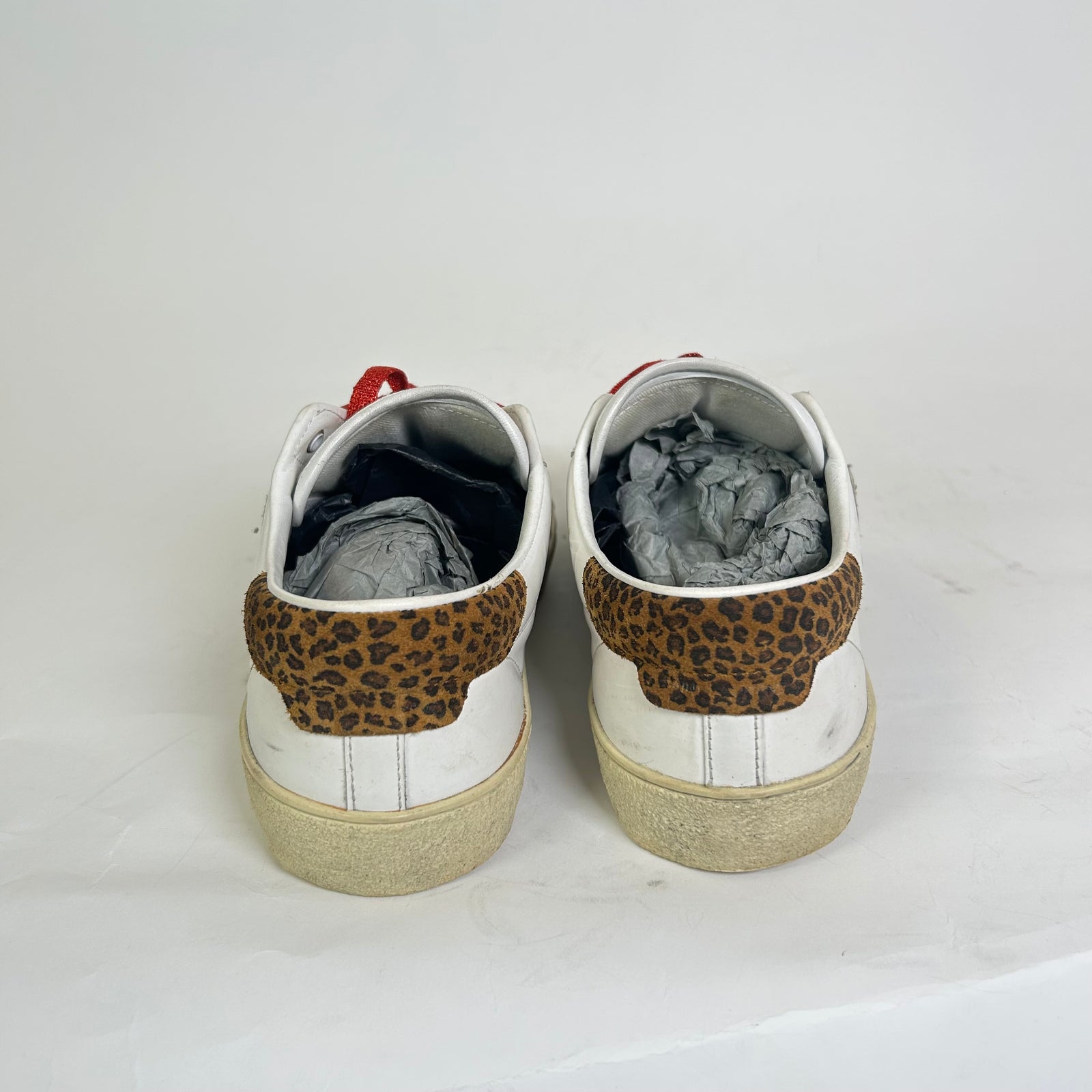 Saint Laurent Paris SL 37 Diamond Leather Low-Top Sneaker Size 44.5