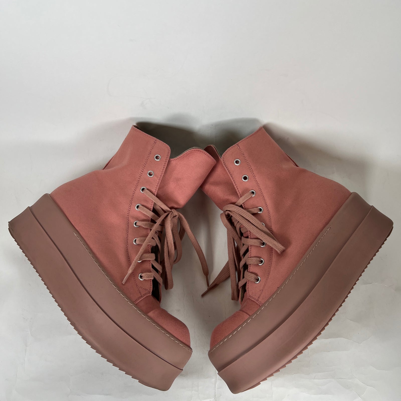 Rick Owens Pink Double Bumper Ramones Size 11