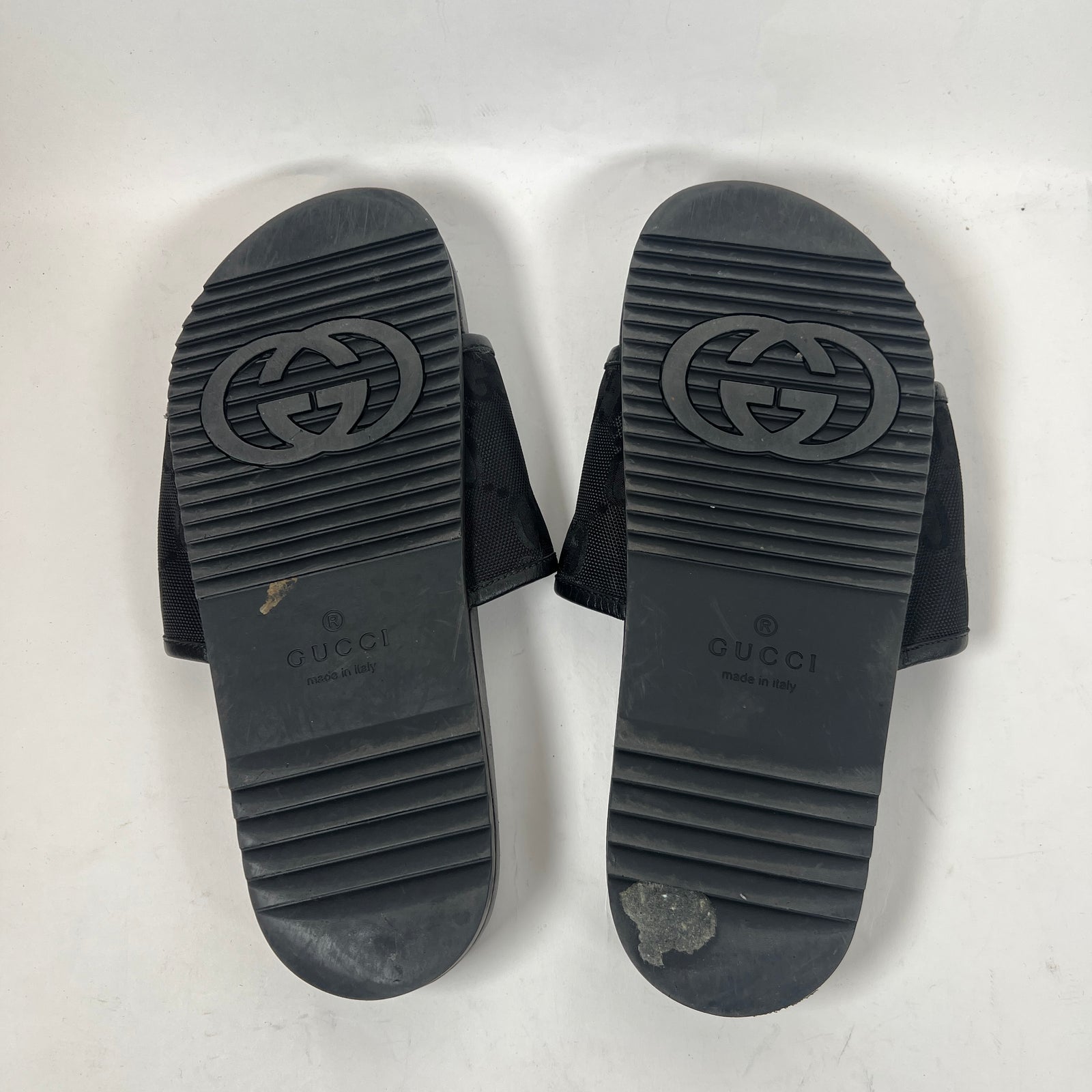 Gucci Black Off The Grid Sandals Size GG 9