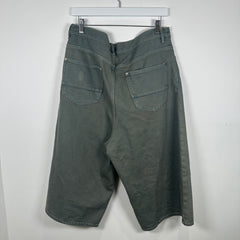Esoteric Grey Wash Jean Shorts Size 36
