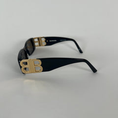 Balenciaga 'BB' Slim Rectangular Sunglasses