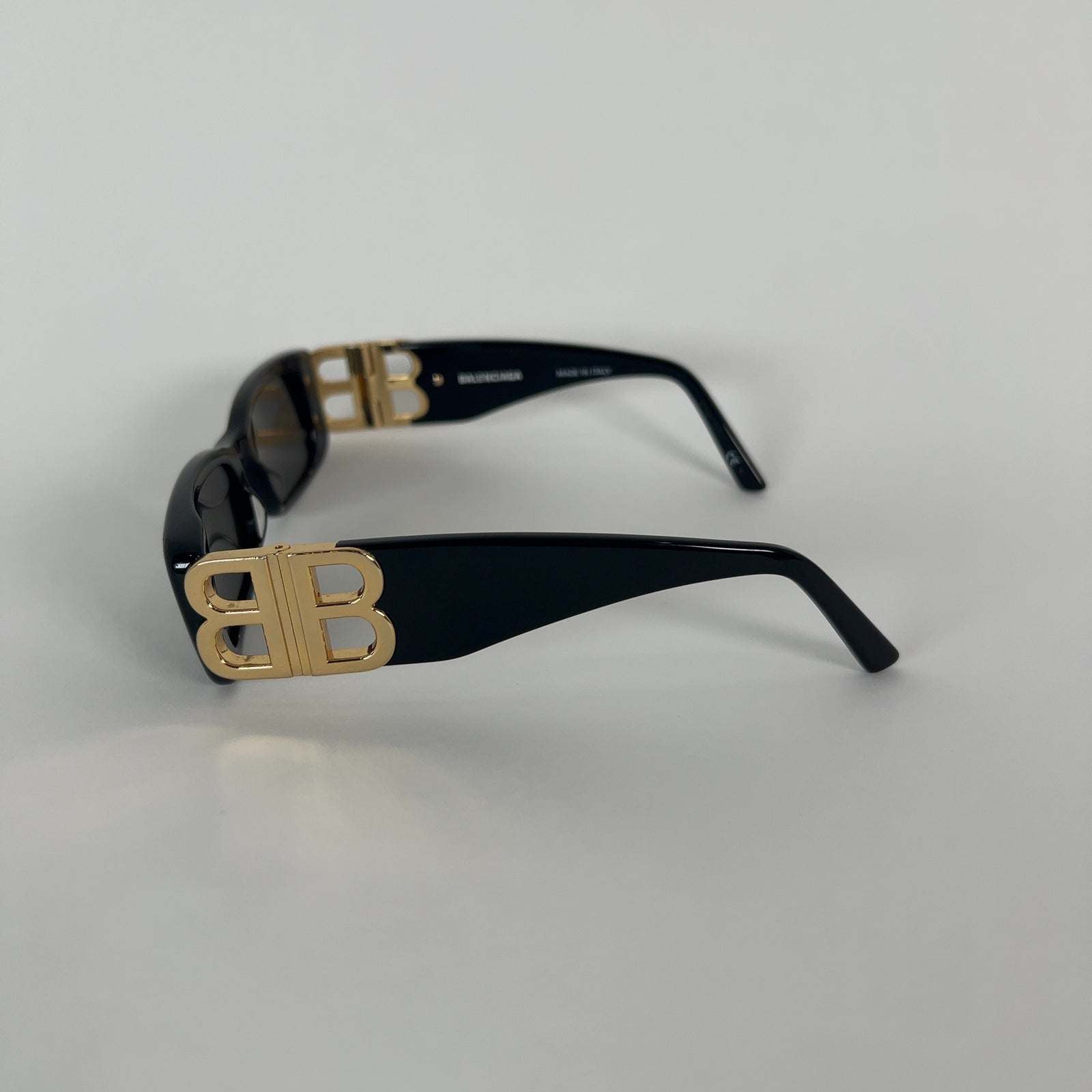Balenciaga 'BB' Slim Rectangular Sunglasses