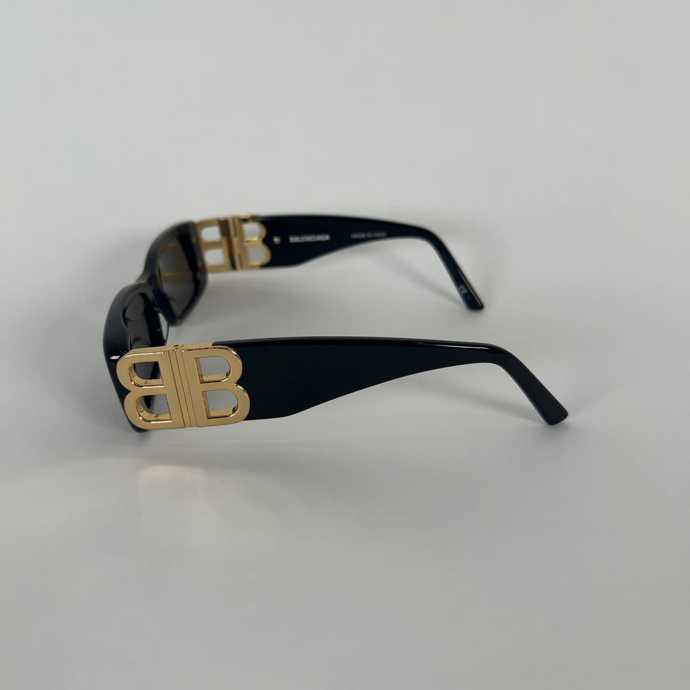 Balenciaga 'BB' Slim Rectangular Sunglasses