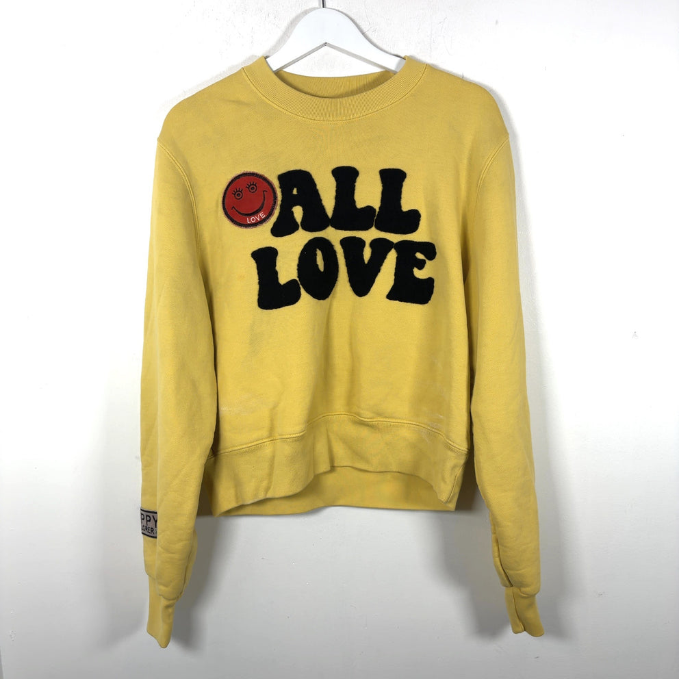 Amiri 'All Love' Yellow Crewneck