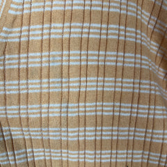 Prada Yellow Striped Cotton Cardigan
