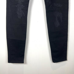Givenchy Distressed Black Skinny Jeans