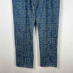 Supreme Woven Logo Denim Jeans