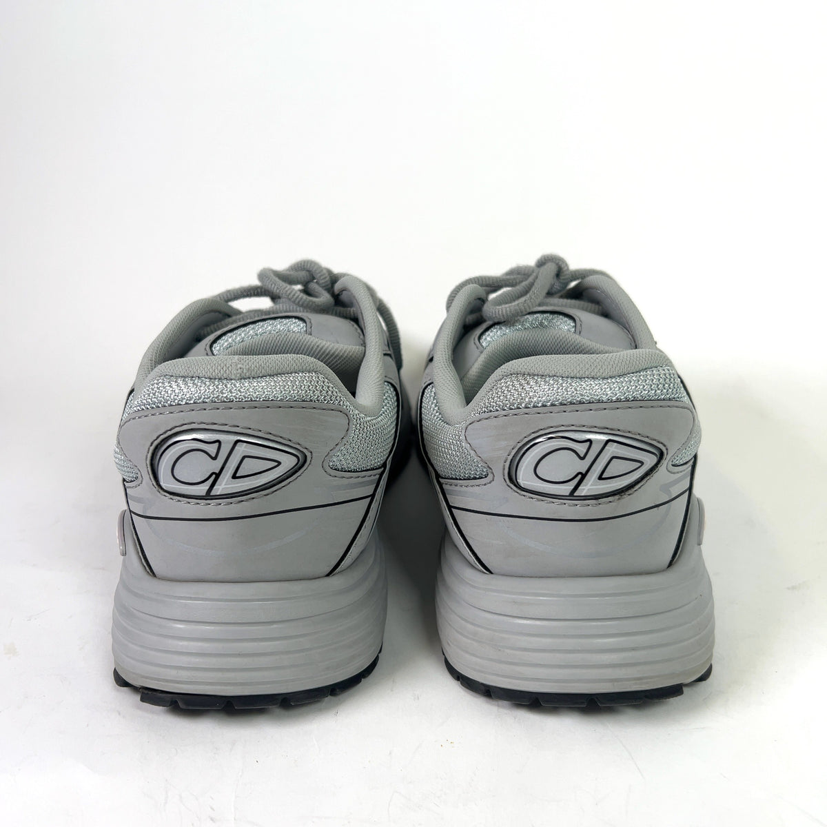 Dior B30 Grey Mesh Microfiber Low-Top Sneakers