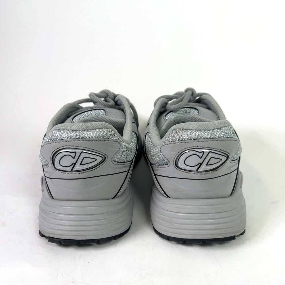 Dior B30 Grey Mesh Microfiber Low-Top Sneakers