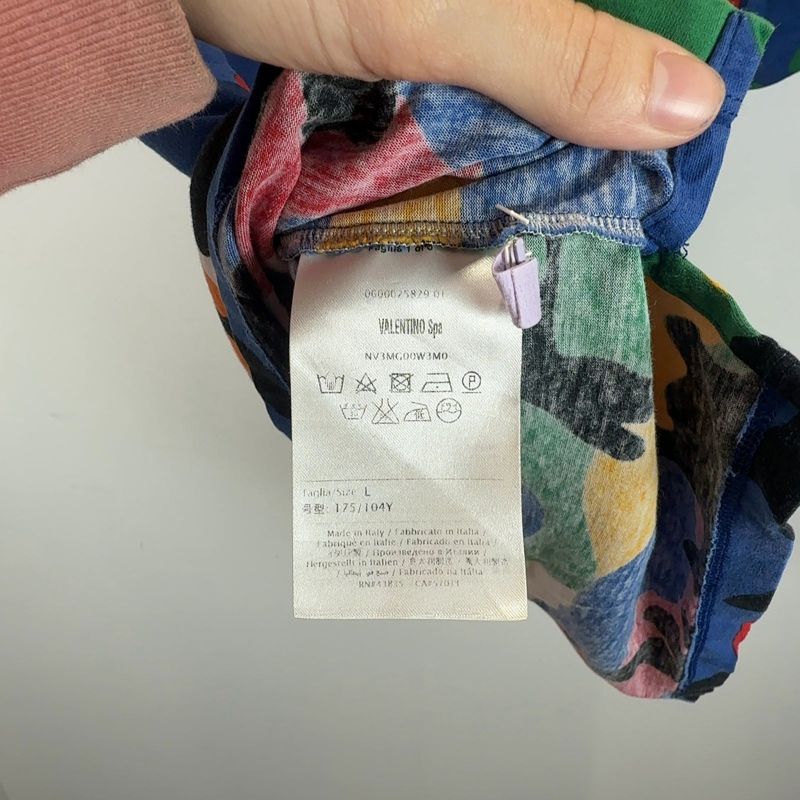 Valentino Allover Multi Color Camo T-Shirt