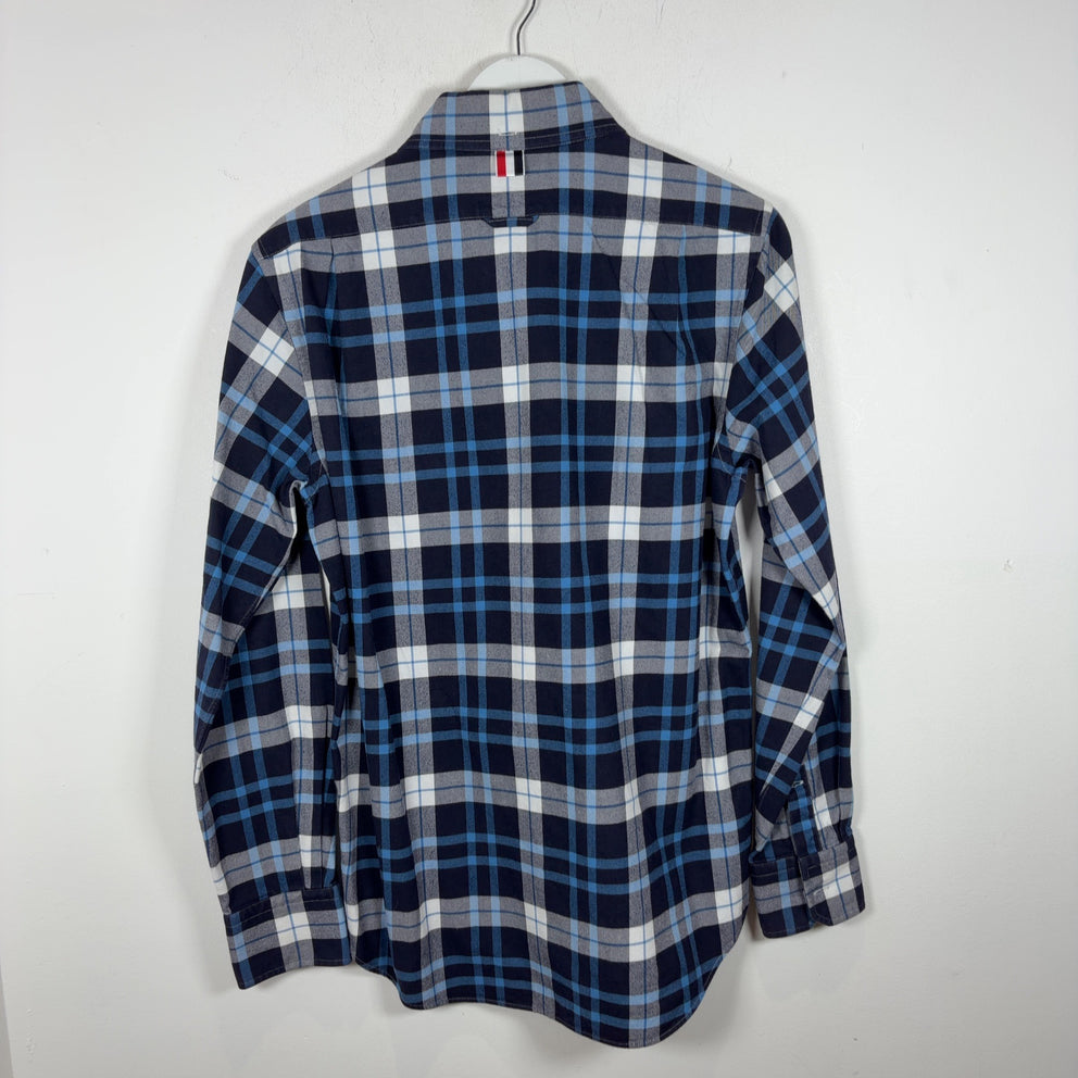 Thom Browne Plaid Button-Up Shirt
