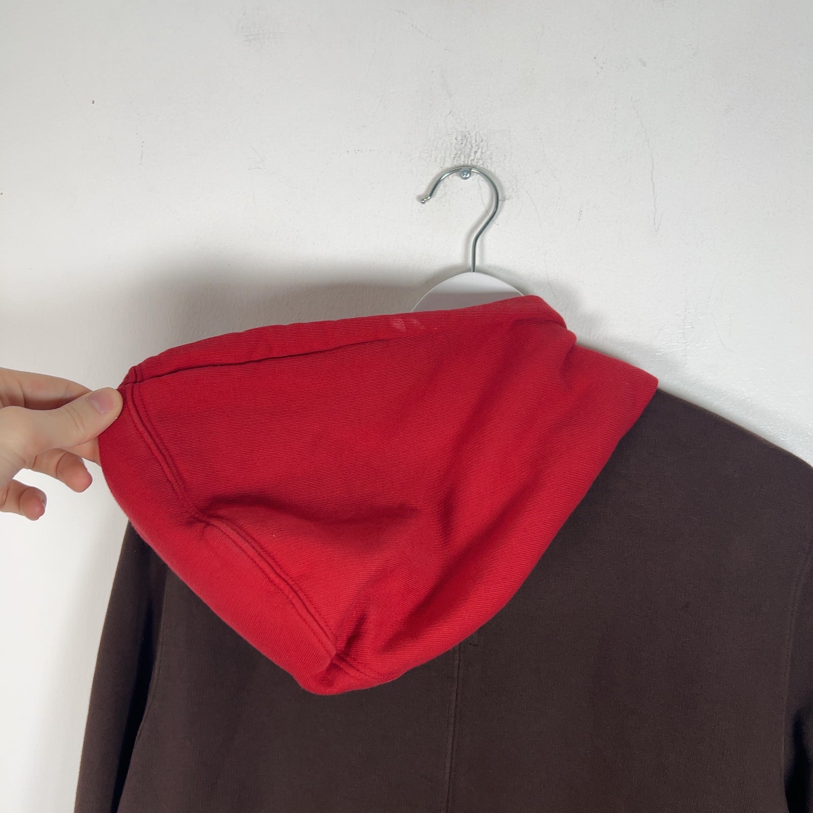 Rick Owens Dark Amber/Cherry Felpa Hoodie
