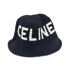 Celine Knitted Logo Bucket Hat
