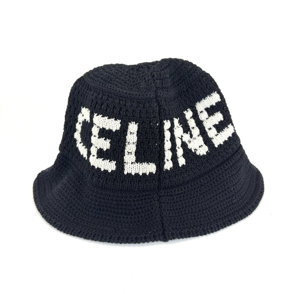 Celine Knitted Logo Bucket Hat