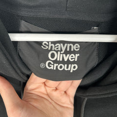 Anonymous Club Black Embroidered Logo Hoodie Size L