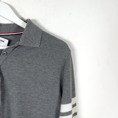Thom Browne '2003' 4-Bar Long-Sleeve Polo Shirt