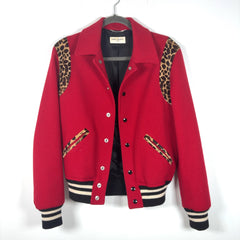 Saint Laurent Teddy Cheetah Jacket