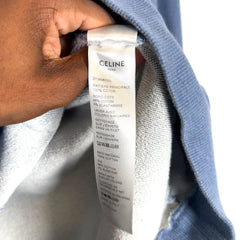 Celine Light Blue Logo Hoodie