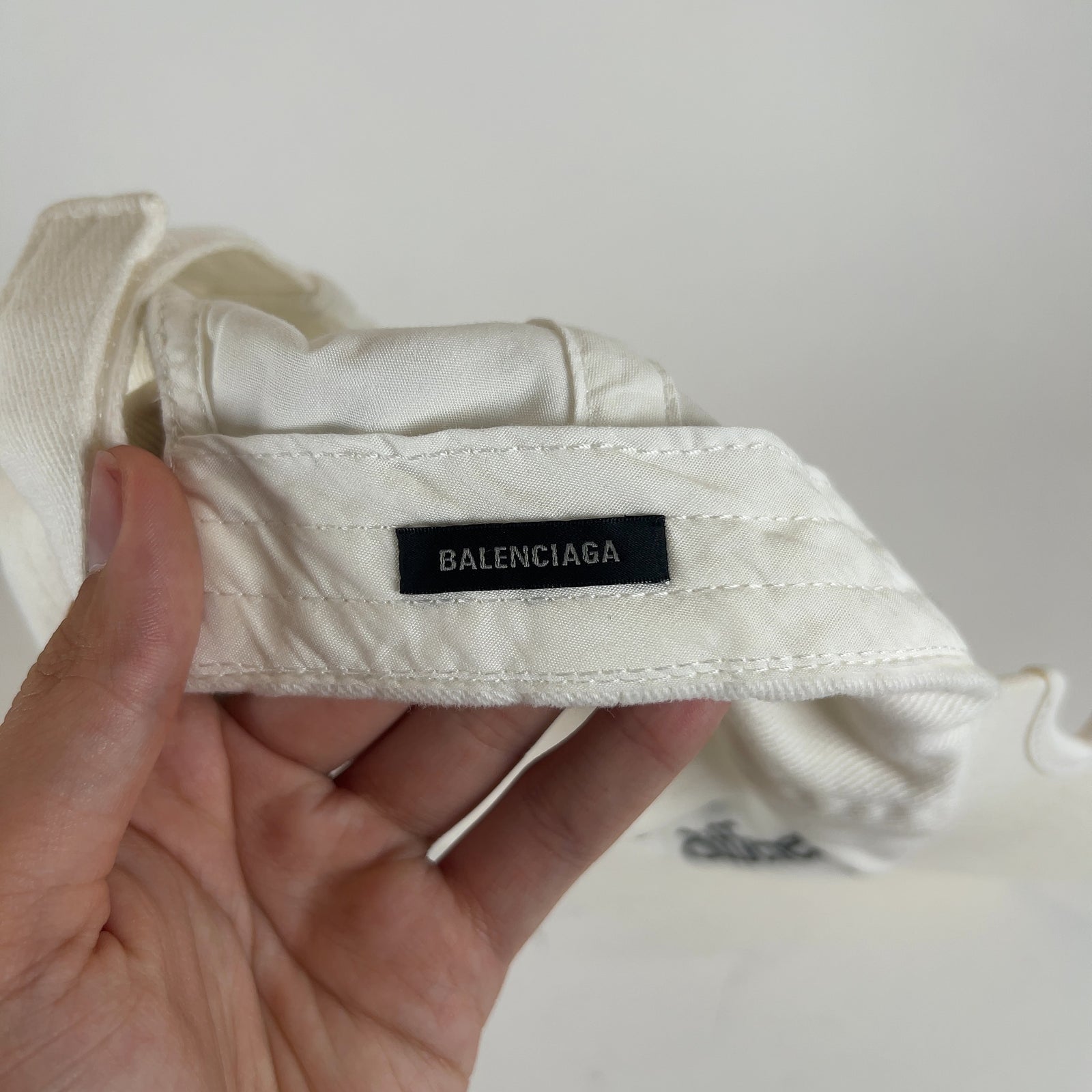 Balenciaga 'Be Different' Logo Denim Hat
