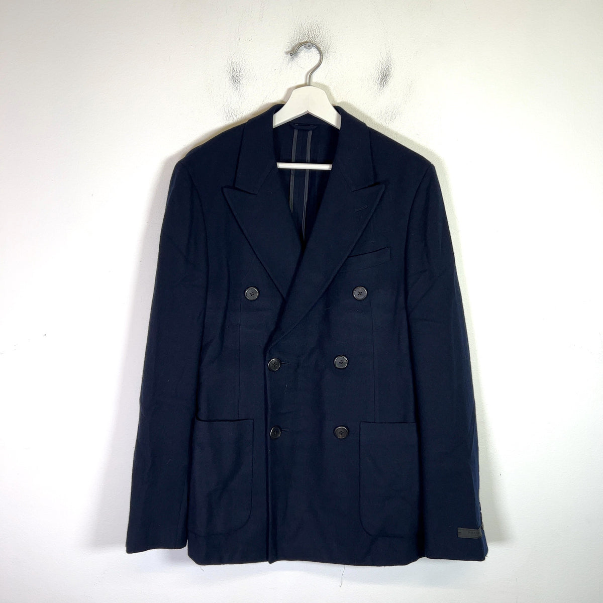 Prada Double-Breasted Cashmere Blazer