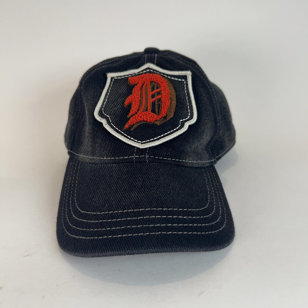 Diesel Military 'D' Logo Washed Denim Patch Hat