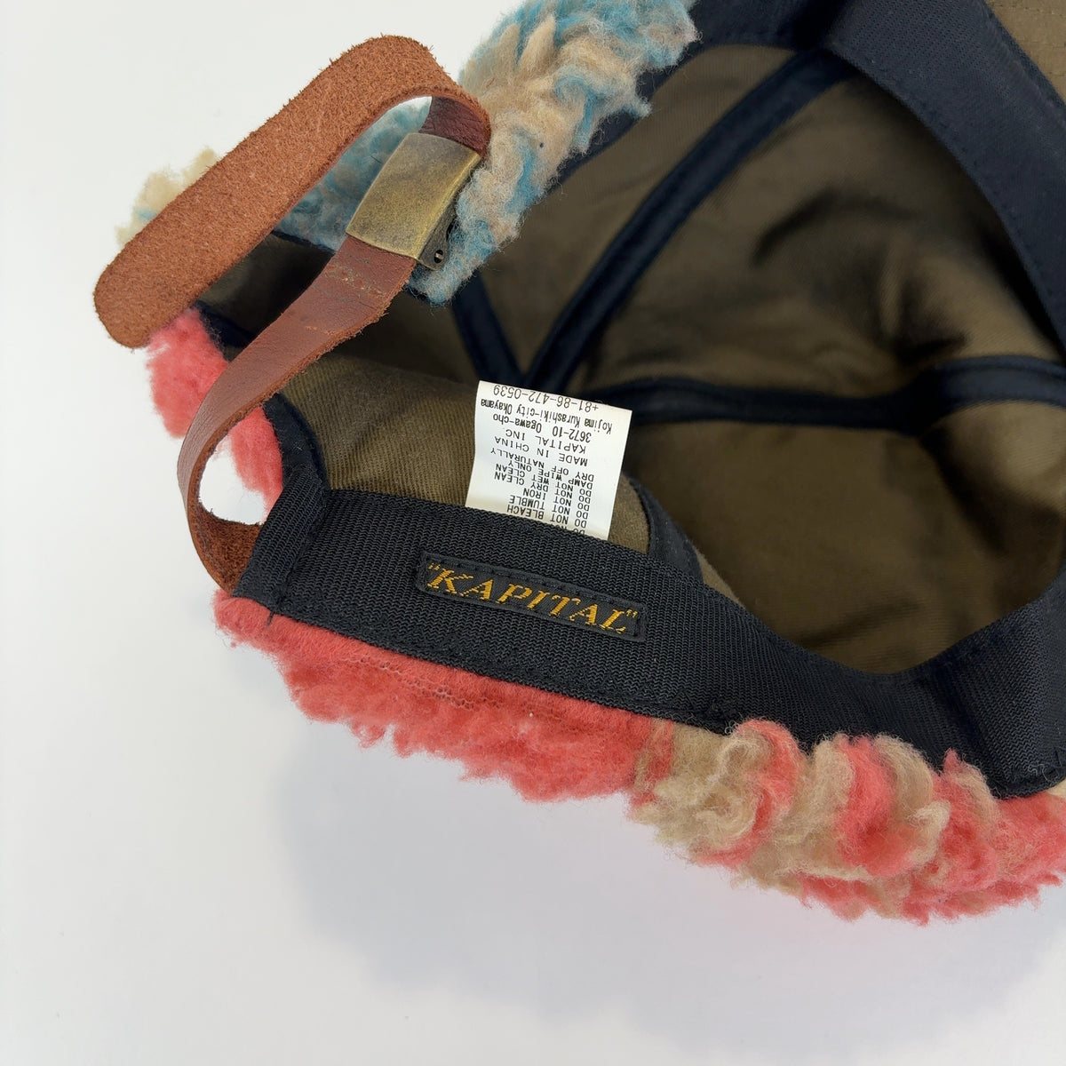 Kapital Multi-Colored Bore Fleece Hat