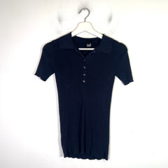 Dolce & Gabbana Ribbed Collared Shirt