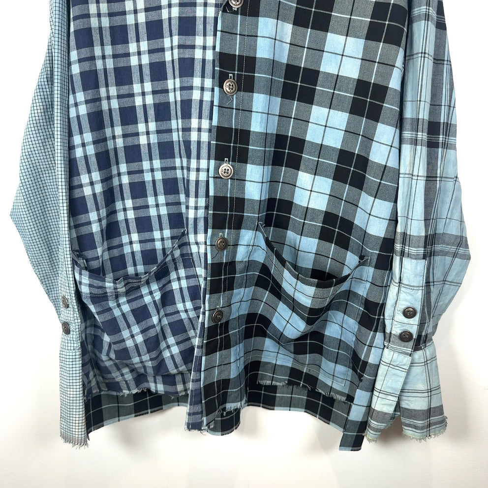 Greg Lauren Hybrid Patch Flannel Shirt