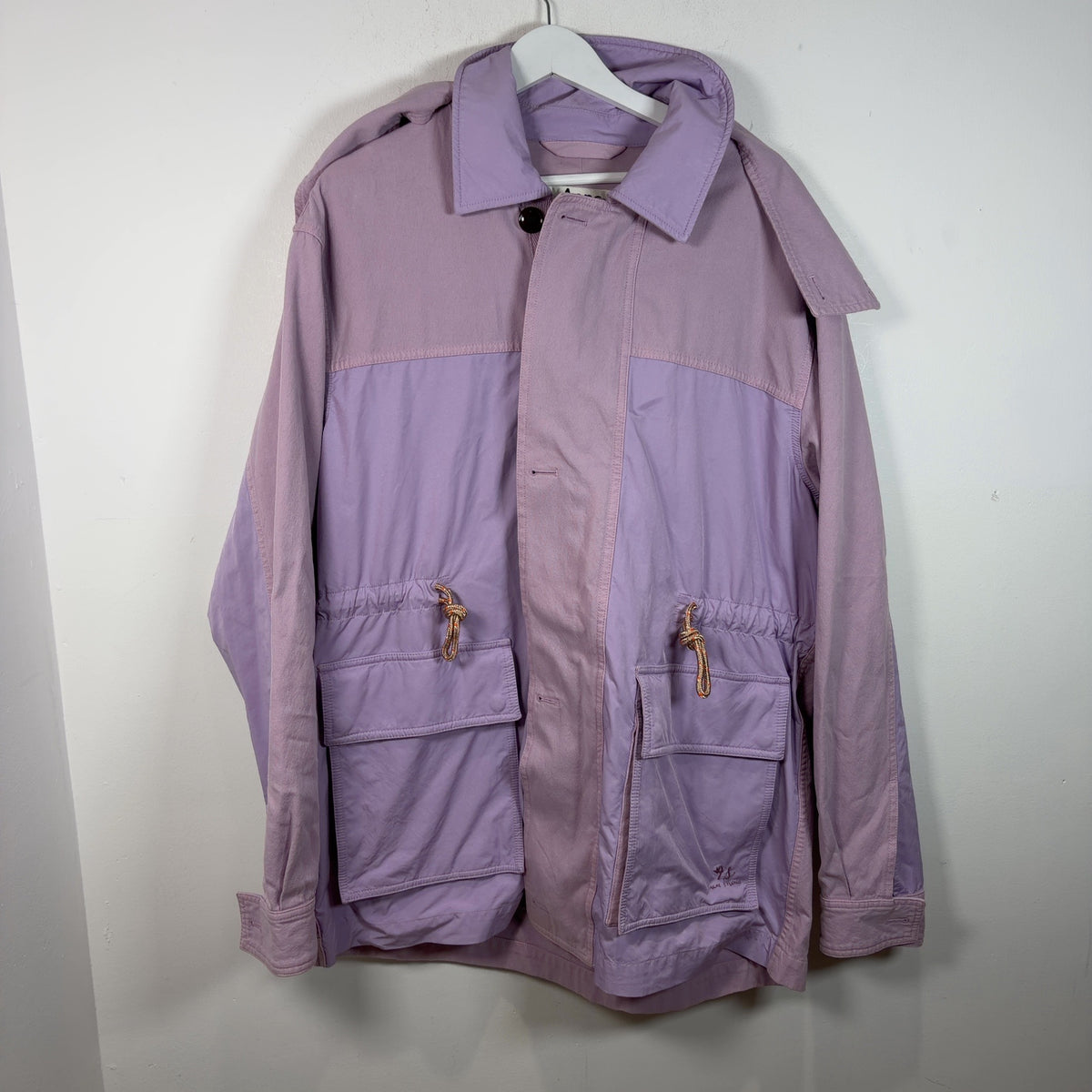 Acne Studios Parka Hooded Patch Pockets Light Jacket