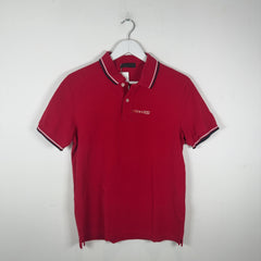 Prada Sport Logo Red Polo Size L