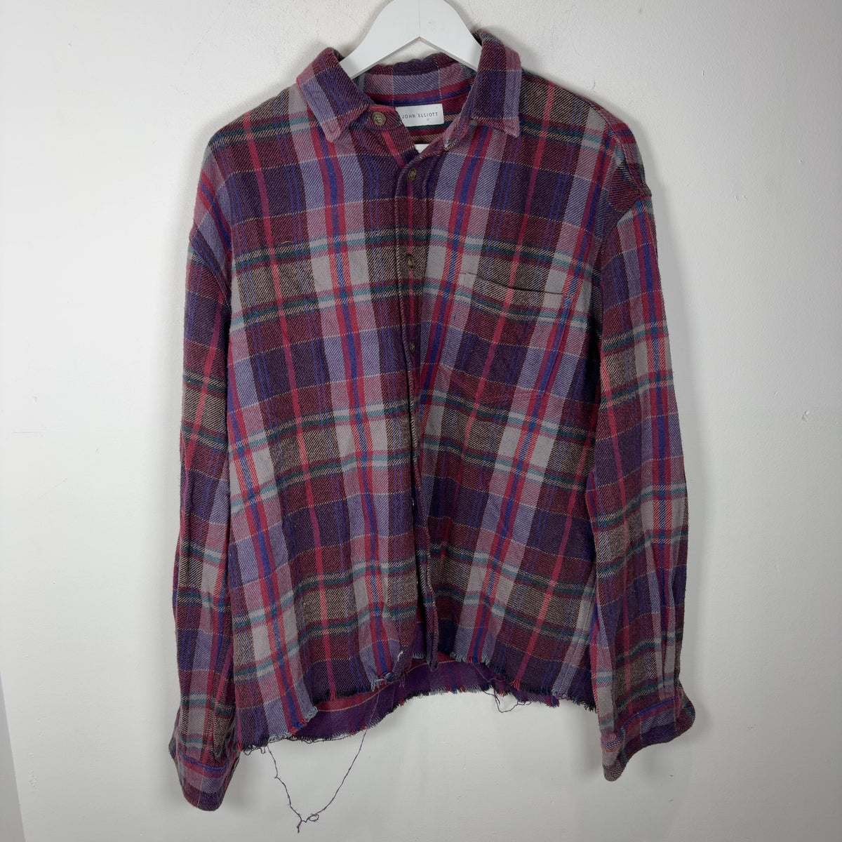 John Elliott Flannel Wool Shirt