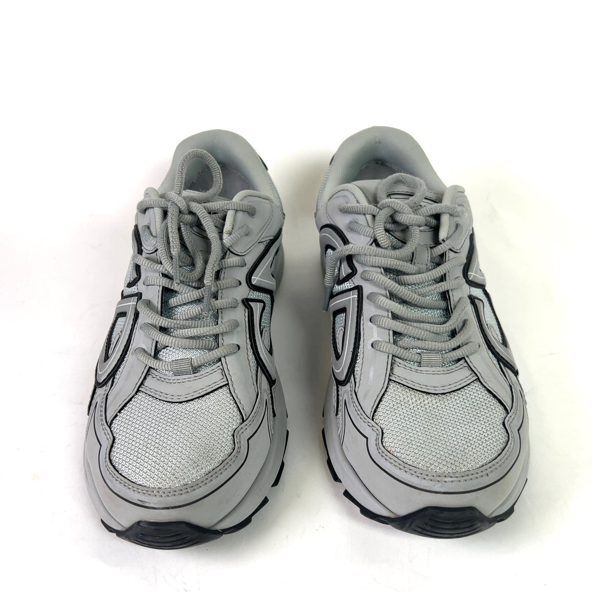 Dior B30 Grey Mesh Microfiber Low-Top Sneakers