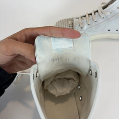 Gucci Studded White Hightop Sneakers