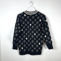 Sandro Jacquard Logo Sweater