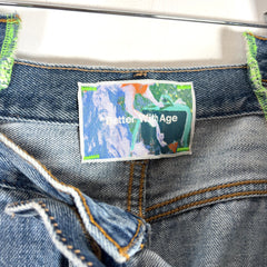 Better With Age Lemon Split Seam Denim Jeans