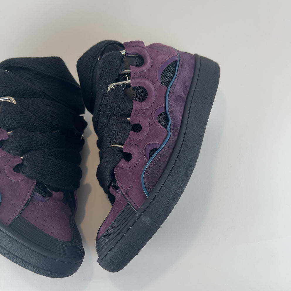 Lanvin 'Curb' Suede Low-Top Sneakers