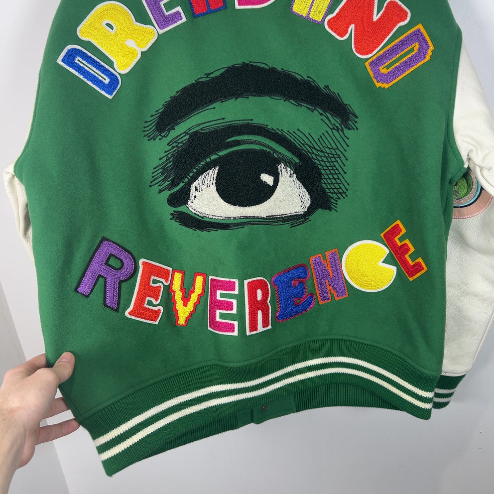 Saint Micheal x Takashi Murakami 'Jellyfish Eyes' Stadium Varsity Jacket