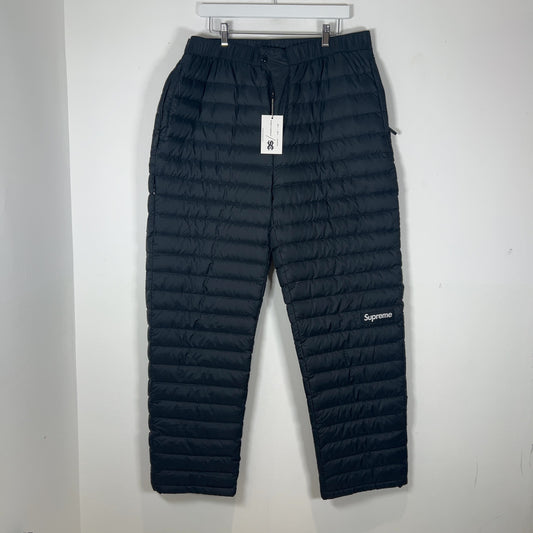 Supreme Black Micro Puffer Sweatpants