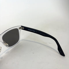 Alexander McQueen Clear Wayfarer Sunglasses