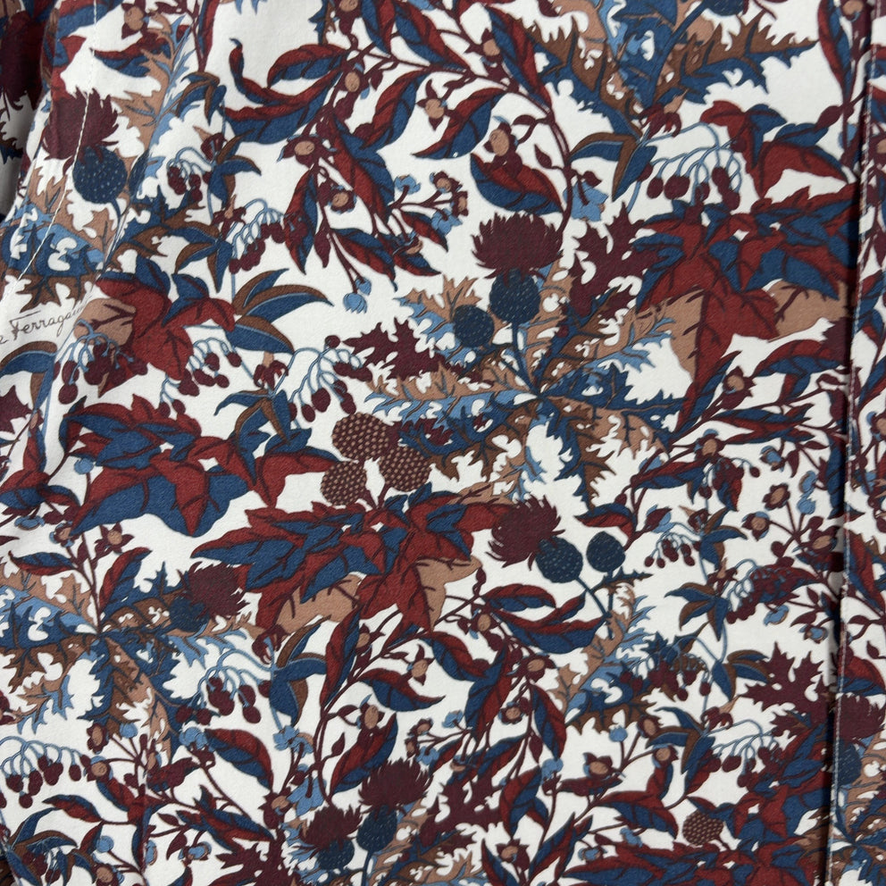 Salvatore Ferragamo All-Over Floral Print Button-Up Shirt