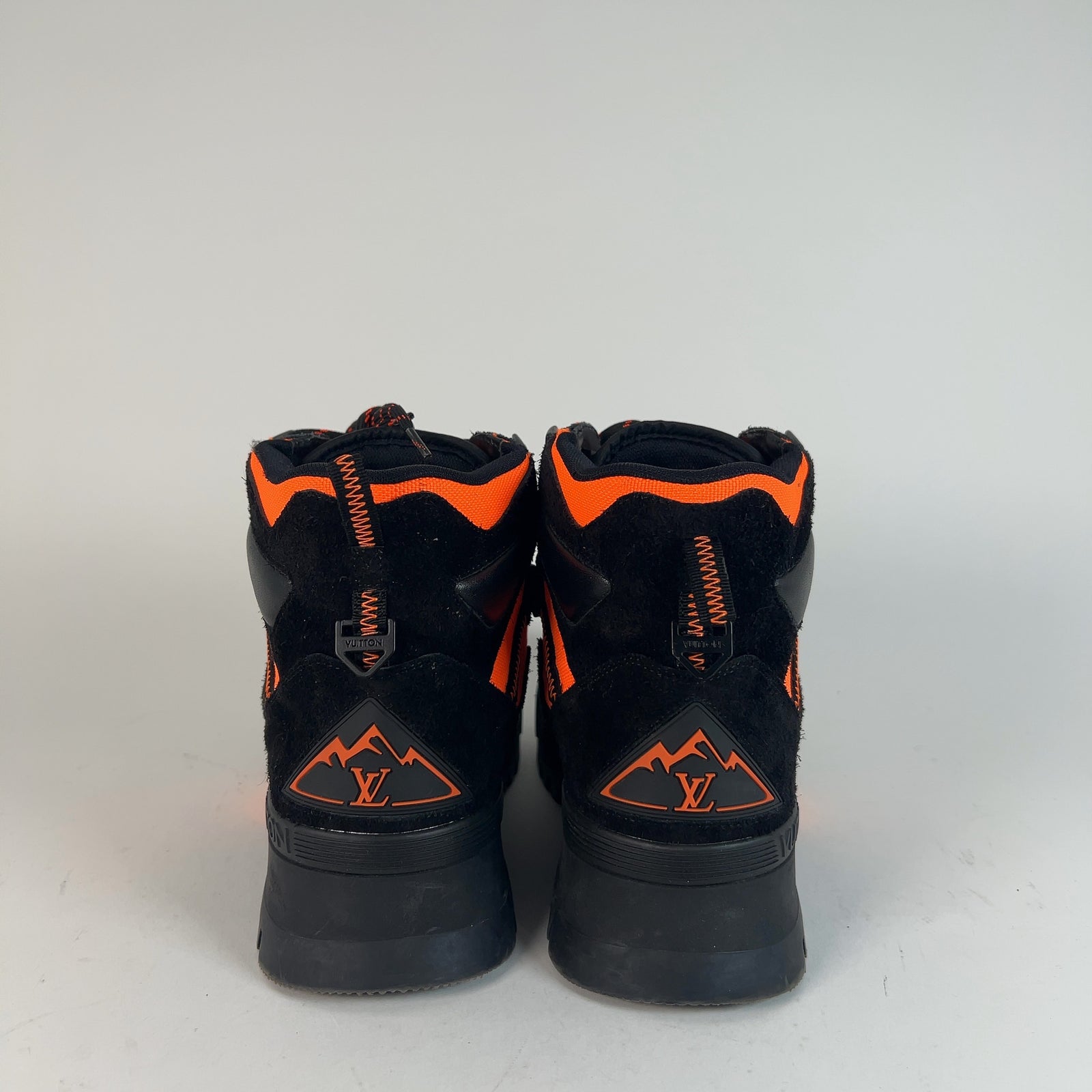 Louis Vuitton Orange/Black Hiking Trainer Boots