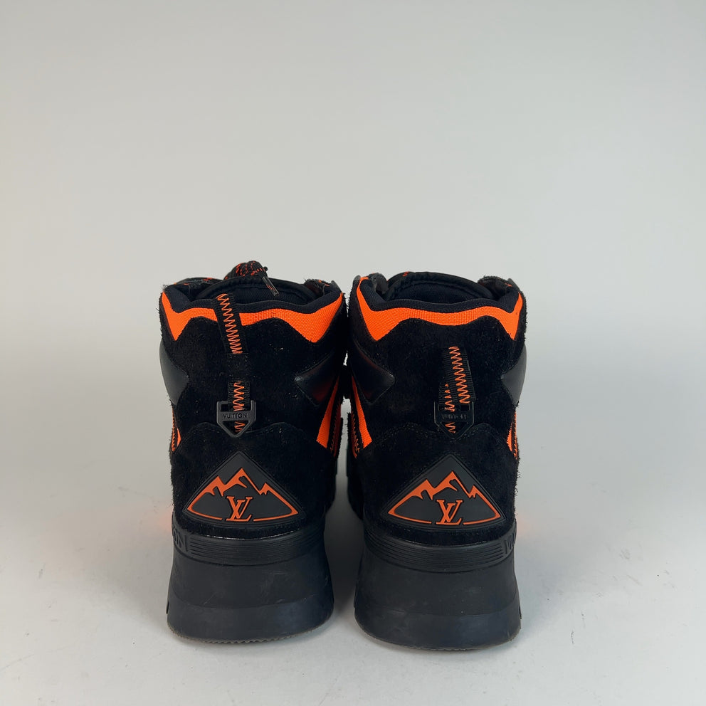 Louis Vuitton Orange/Black Hiking Trainer Boots