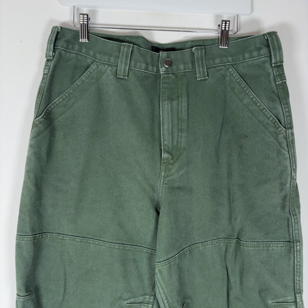 Stussy Green Canvas Double Knee Pants